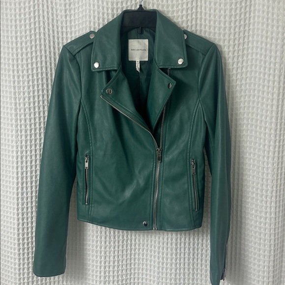 Avec Les Filles Jackets & Blazers - Avec Les Filles Faux Leather Moto Jacket XS